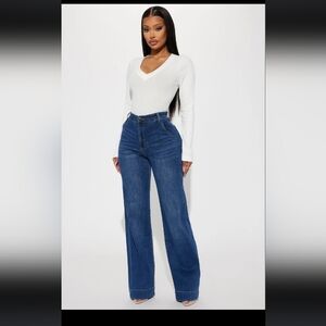 Margot Stretch Trouser Jeans - Dark Wash